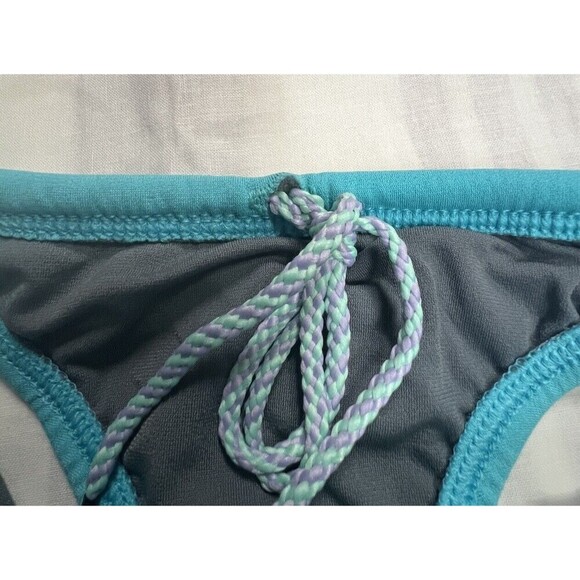 Jolyn Bikini Bottom Europe Style (Hawaii) Blue Medium New With Tags - Picture 3 of 5